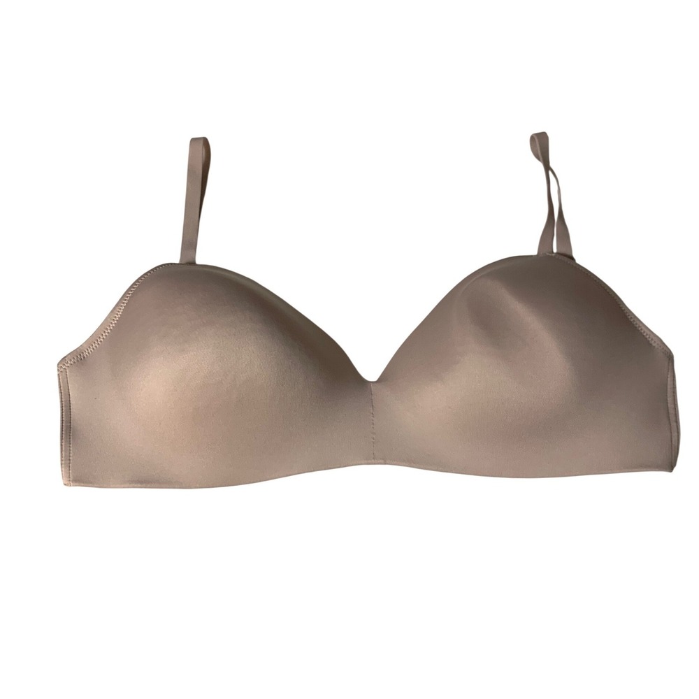 Maidenform Wireless Bra 36D Tan Lightly Padded Seamless SE0583